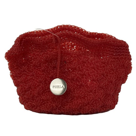 Furla Handbag Mini Bag Braided Red Clear - Picture 1 of 16